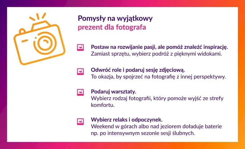 Czego życzyć fotografowi na urodziny? 10 wyjątkowych pomysłów Czego życzyć fotografowi na urodziny? 10 wyjątkowych pomysłów